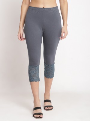 Bamboo Breeze Women Grey Capri