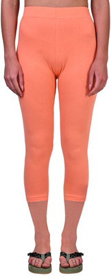 ZAYANQA 3/4th Capri leggings Women Orange Capri