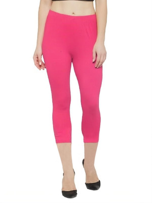 ZAYANQA 3/4th Capri leggings Women Pink Capri