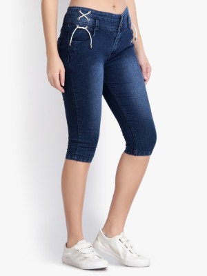 PERFECT FASHION Women Denim Capri