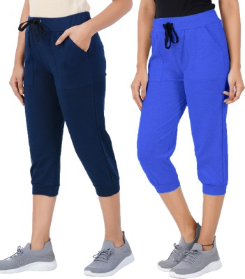 Thirteen Eleven Women Dark Blue, Blue Capri