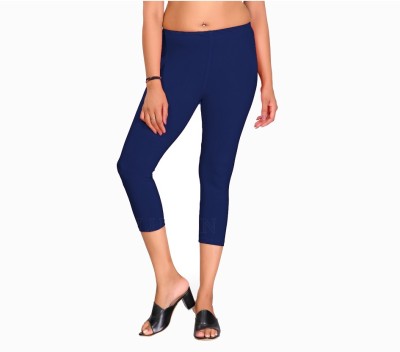 P C Hub Women Blue Capri