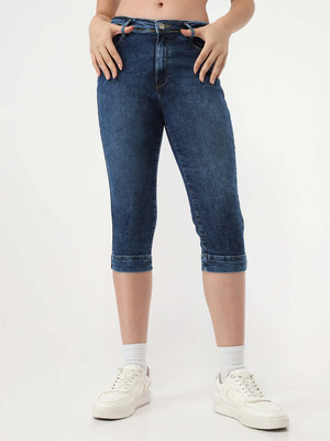 Kraus Jeans Women Blue Capri Women Blue Capri