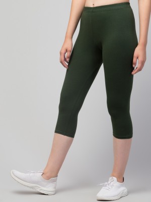 Draxstar Attire SBT-002 Women Green Capri