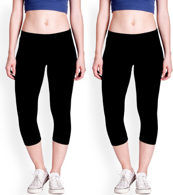 Lyra Capri Women Black Capri