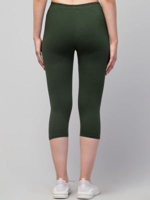 Draxstar Attire Women Green Capri