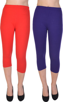 UNFLD Women Orange, Blue Capri