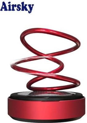 AIRSKY ™SOLAR CAR AROMA DIFFUSER Red 360° Dual Ring Rotating Solar Power Air Purifier(Pack of 1)