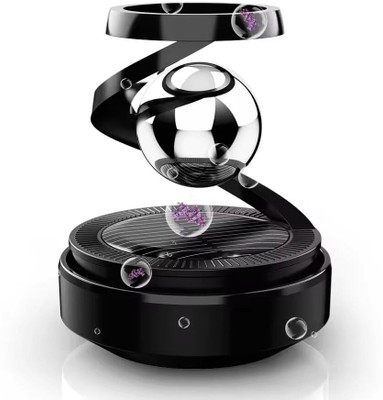 4MYL Solar Car Air Freshener with Rotating Glass Ball Dashboard Aromatherapy Diffuser Diffuser Solar-Powered Car Air Freshener - Rotating Dashboard Aromatherapy Diffuser with Refillable Perfume Ring, Auto Deodorizer & Fragrance Purifier for Car Interior Decoration & Long-Lasting Scent(1 Units)