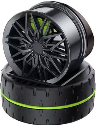 YOURKARTS.COM Automatic Rotation Air Freshener | Racing Car Wheels Design, Solar Powered Perfume Air Purifier(Pack of 1)
