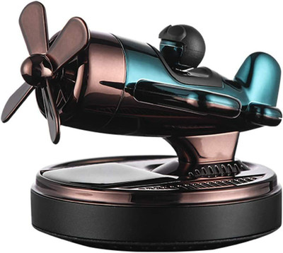 Auto Emporium Hub AEROPLANE GLIDER DESIGN Solar Power propeller 360 Degree Rotating Dashboard Air Freshener Perfume with Organic Fragrance Air Purifier(Pack of 1)