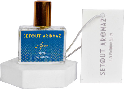 Setout Aromaz Apex Car Perfume Car Freshner 30ML with Hanging Card Air Purifier(Pack of 1)