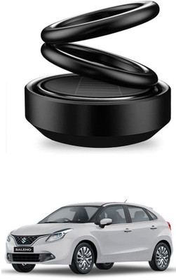 Auto Smart Look ASL1717 Car Solar Ring Air Freshener Double Loop Rotary Air Conditioner Dashboard Air Freshener Perfume Black For Maruti Baleno Air Purifier(Pack of 1)