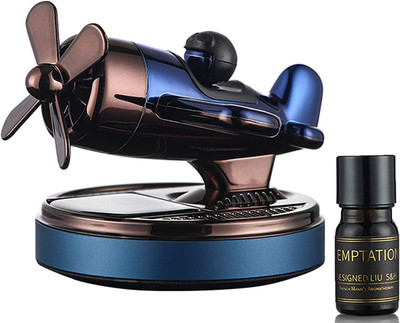 Auto Emporium Hub AEROPLANE GLIDER 2.0 DESIGN working on Solar Power with 360 Degree Rotation Of wings Car Dashboard Air Freshener Air Purifier(Pack of 1)