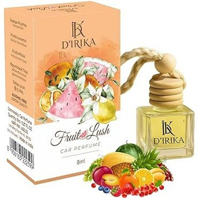 Uniqon D'irika Fruit Lush 8ml Hanging Car Perfume Premium Essential Oil Car Freshener Air Purifier(Pack of 1)