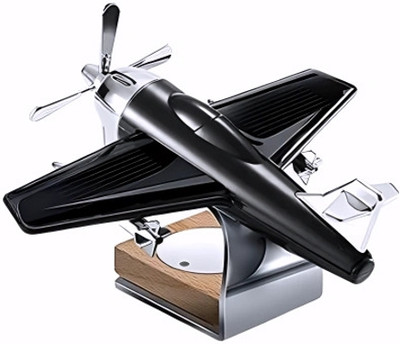 GADGET DEALS Solar Powered Rotating Glider Plane Black Car Air Freshener Car Freshener Diffuser Car Dashboard Aroma Diffuser Accessories Car Perfume(1 Units)