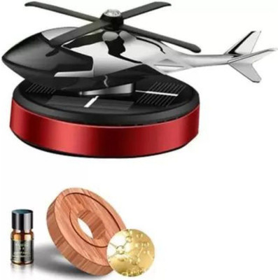 HALLOWS Car Air Freshener Perfume Solar Power Aqua Fragrance Red Diffuser (50 ml) Air Purifier(Pack of 1)
