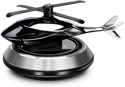 Caysonz New Helicopter Alloy Solar Car Air Freshener Perfume-08 Solar Helicopter Perfume Silver-08 Air Purifier(Pack of 1)