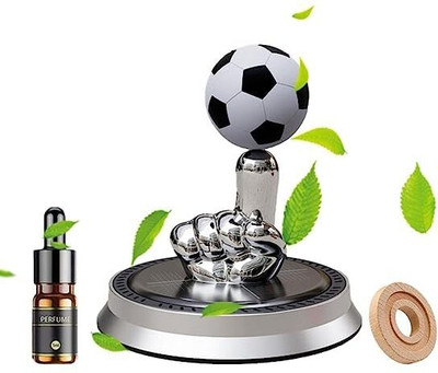 TUNISKY Solar Finger Spin Football Air Diffuser– Refillable Rotating Dashboard Air Perfume Purifier With 5ml Refill for Car, Attractive Fragrance Accesories Air Purifier(Pack of 1)