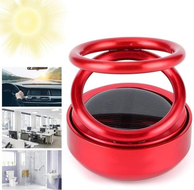 STARX Town Solar Car Fragrance Double Ring Rotating Red Auto Pearl-Air Freshener Oil for Car Air Purifier(Pack of 1)
