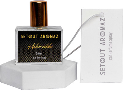 Setout Aromaz Adorable Car Perfume Car Freshner 30ML with Hanging Card Air Purifier(Pack of 1)