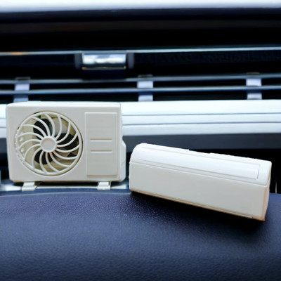 Beamerzz Car AC Mini Perfume-009 Miniatur AC design Solar-Powered Car Air freshner with built-in Perfume Diffuser Air Purifier(Pack of 1)