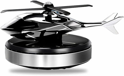 SKOG Car Air Freshener, Helicopter Solar Energy Rotating Aromatherapy Diffuser Car Dashboard with Perfume liquid For Car Interior & Home Air Freshener Air Purifier(Pack of 1)