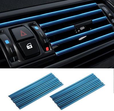 xoxo impex 10 Pack Car Auto Air Conditioner Vent Outlet Trim Strip Car Air Vent Trim(Pack of 10)
