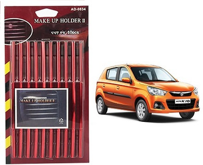 After cars Air Vent Moulding Trim Strip Red Compatible with Maruti Suzuki Alto K10 Car Air Vent Trim(Pack of 10)
