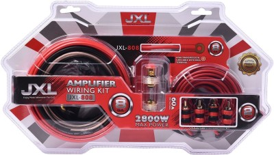 JXL Amplifier Wiring Kit for Amps and Bass Tube 2800 W MAX Power 8 Gauge Two Class B Car Amplifier