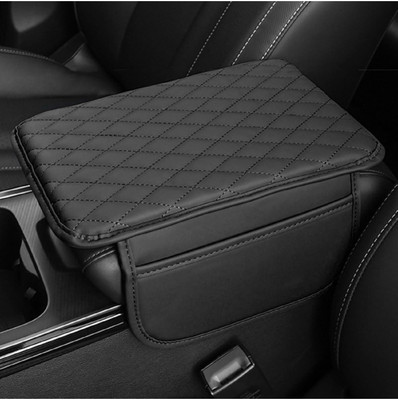 Auto Oprema Center Console Black Pad ,Microfiber Leather Car ,Universal Armrest Pad Car Armrest Pad Cushion