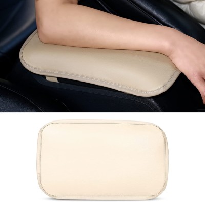 Edylin Car Center Pad , Universal Fit For Car Waterproof Armrest Seat Pad (Beige) Car Armrest Cover