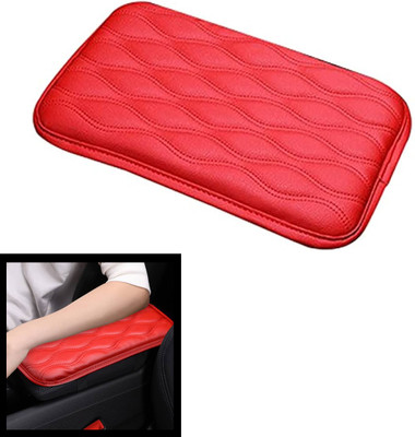 monolive Universal Red Square Hand Pain Releif Armrest/Handrest Cover For Car 1 Car Armrest(Universal For Car, Universal For Car)