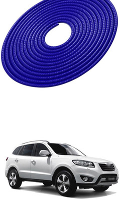 PROEDITION Plastic, Rubber Car Door Guard(Blue, Pack of 1, Hyundai, SantaFe)