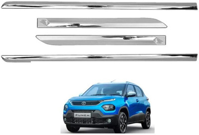 CARXTREME Plastic Car Door Guard(Silver, Pack of 4, Tata, NA)