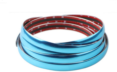 BHOOLU&GOOLU Self Adhesive Chrome Strip Car Styling Decorative Roll - (1.5Cm*3M)- 1 Roll/Pack Car Beading Roll For Bumper, Window Sill, Door, Bonnet, Boot Lid(4 m)