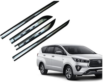 CARSHADE Half Chrome Side Beading Side Claddg Protector For Toyota Innova Crysta Set of 4 Car Beading Roll For Door(5 m)