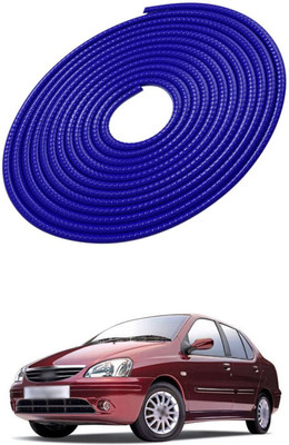 PROEDITION Plastic, Rubber Car Bumper Guard(Blue, Pack of 1, Tata, Universal For Car)