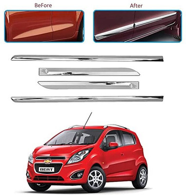 CARSHADE Full Chrome Side Beading Protector for CHEVROLET Beat Model Car Beading Roll For Door(5 m)