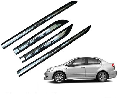 CARSHADE Half Chrome Side Beading Side Cladding Door Protector For Maruti SX4 Set of 4 Car Beading Roll For Door(5 m)