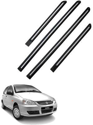 TECHMOZ TATA INDICA DOOR SIDE BEADING CHROME LINE SET OF 4 Car Beading Roll For Door(5 m)