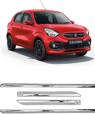 CARSHADE Full Chrome Set of 4pcs Side Beading Side Cladding Compatible for CELERIO Car Beading Roll For Door(4 m)