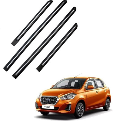TECHMOZ DATSUN GO DOOR SIDE BEADING CHROME LINE SET OF 4 Car Beading Roll For Door(5 m)