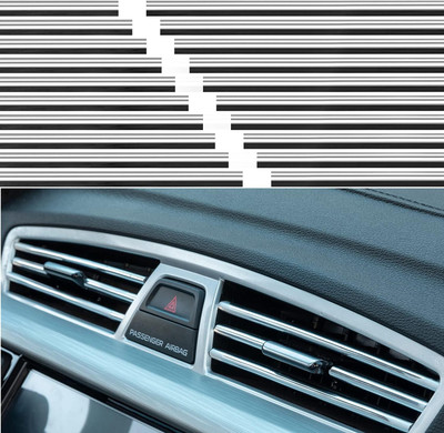 SVULINT 10 Pcs Car Air Conditioner Decoration Strip for Vent Car Beading Roll For Window(5 m)