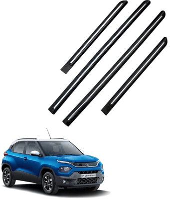 TECHMOZ TATA PUNCH DOOR SIDE BEADING CHROME LINE SET OF 4 Car Beading Roll For Door(5 m)