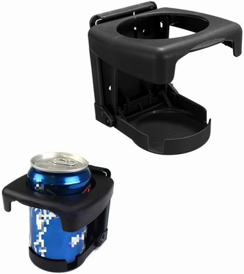 CARTMAN Car Vehicle Truck Hard Plastic Folding Beverage can Stand Mount(Black) Car Bottle Holder(Plastic)