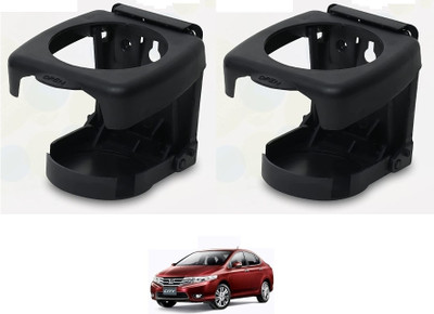 KOZDIKO BLACK DRINK HOLDER SET OF 2 PCS COMPATIBILE WITH OLD CITY IVTEC Car Bottle Holder(Plastic)