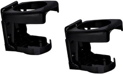SPREADX Stylish Car Glass/ Cup/ Bottle Holder Black Colour for all car & suv pack of 2 Car Bottle Holder(Plastic)
