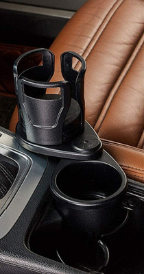 Wonder World 360° Rotatable Adjustable Base for Cups Car Bottle Holder(Plastic)
