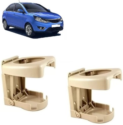 MotoshozX Door Side Glass| Cup| Can Drink Stand 2 pcs Beige for Tata Zest Car Bottle Holder(Plastic)